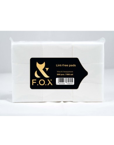 Przejdź do produktu FOX Waciki bezpyłowe 500szt