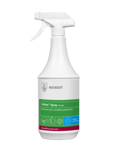 Przejdź do produktu VELOX SPRAY 1l dezynfekcja powierzchni zapach NEUTRAL
