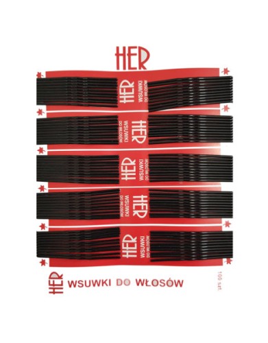 Przejdź do produktu Wsuwki HER czarne 6cm 100szt