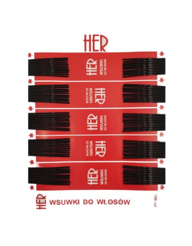 Przejdź do produktu Wsuwki HER czarne 4cm 100szt