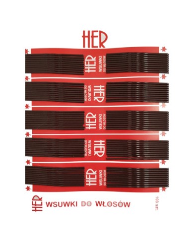 Przejdź do produktu Wsuwki HER brąz 6cm 100szt