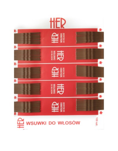 Przejdź do produktu Wsuwki HER brąz 4cm 100szt