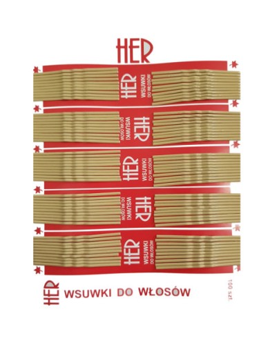 Przejdź do produktu Wsuwki HER blond 6cm 100szt