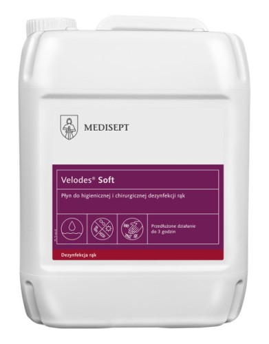 Przejdź do produktu VELODES SOFT 5l dezynfekcja rąk