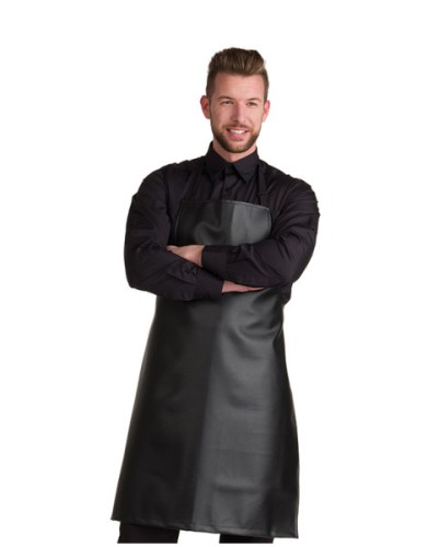 Przejdź do produktu EURO STIL Fartuch BLACK LEATHER ekoskóra