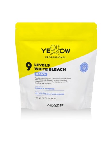 Przejdź do produktu YELLOW Rozjaśniacz 9 LEVELS WHITE BLEACH 500g 