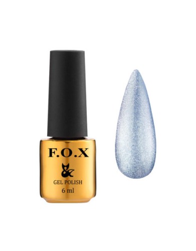 Przejdź do produktu Lakier hybrydowy FOX Gel polish gold Crystal Cat eye 7ml - 004