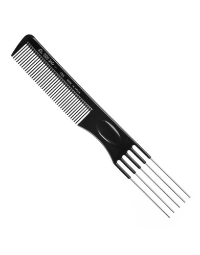 Przejdź do produktu Grzebień do tapirowania widelec metalowy  prosty EURO STIL 128 