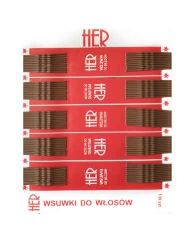 Przejdź do produktu Wsuwki HER brąz 4cm 100szt